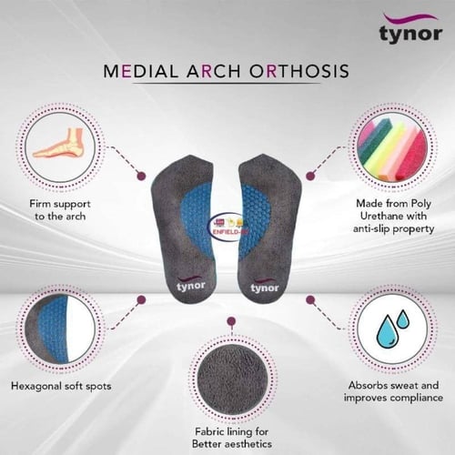 فرشة حذاء فلات فوت كبار زوج موديل TYNOR K-10