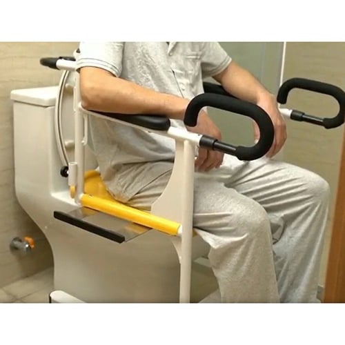 كرسي حمام لكبار السن ينفتح من الخلف مع رافعة مريض...