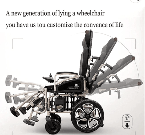 كرسي كهربائي ظهر طويل مع رفع قدم موديل 6013