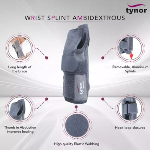 تينور جبيرة معصم قصيرة TYNOR E 43 Wrist Splint Amb...
