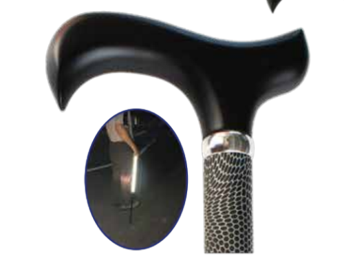 عكاز للمشي المنيوم فاخر عاكس لضوء تايواني موديل EA...