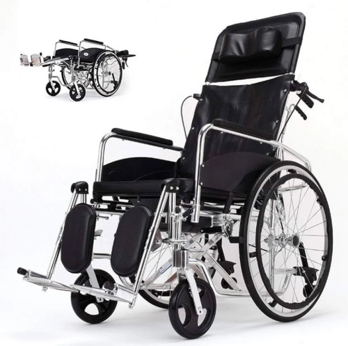 كرسي متحرك مع ساند ظهر ورافع رجل موديل GC-903