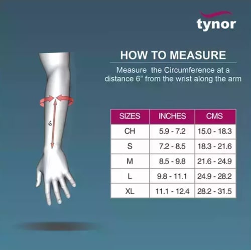 تينور جبيرة للمعصم طويلة TYNOR E 03 WRIST AND FORE...