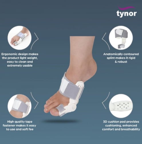 دعامة للقدم مع الابهام مقاس مفتوح موديل TYNOR K-14