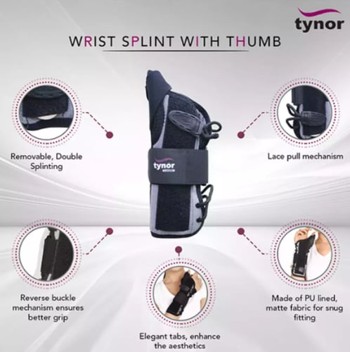 تينور جبيرة معصم مع ابهام TYNOR E 44 WRIST SPLINT...