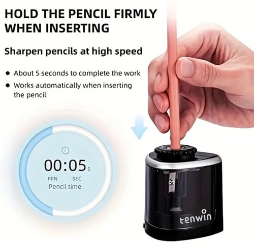 براية كهربائية أوتوماتيكية مناسبة لأقلام الرصاص مق...