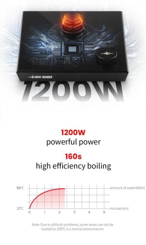 غلاية قهوة مقطرة كهربائية (أساسن) من MHW-3BOMBER ب...