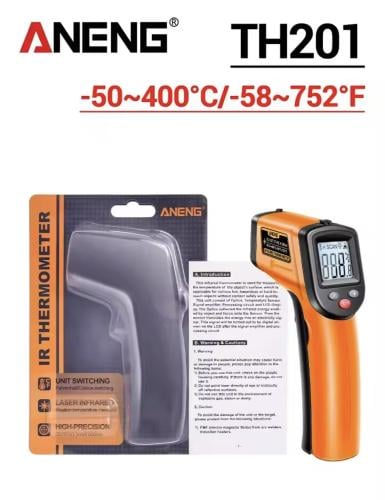 مقياس حرارة بالأشعة تحت الحمراء من 50 تحت الصفر إل...