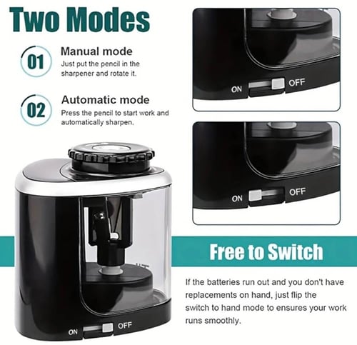 براية كهربائية أوتوماتيكية مناسبة لأقلام الرصاص مق...