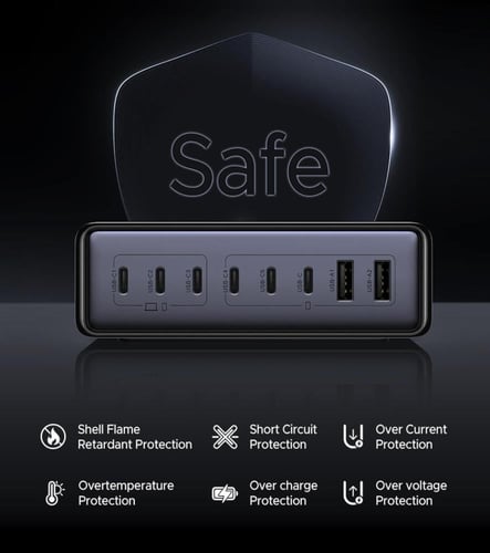 محطة شحن UGREEN بـ 8 منافذ وسرعة 200 واط! شحن فائق...