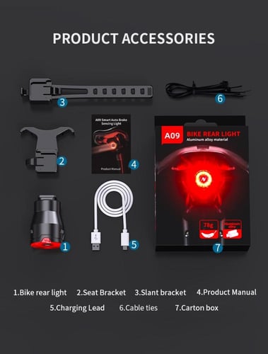 نور خلفي للدراجة الهوائية بخصائص فائقة من NATFIRE