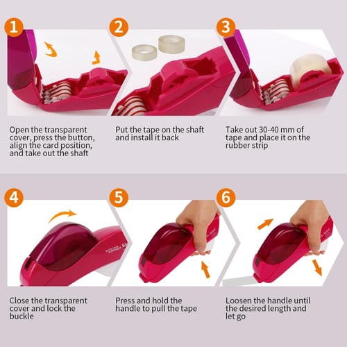 موزع الشريط اللاصق الصغير التلقائي لا يحتاج لبطاري...