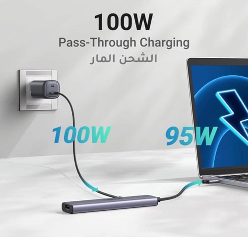 موزع UGREEN يوجرين 5 في 1: الاتصال المثالي بجودة 4...