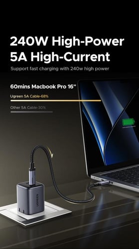 أقوى كيبل للشحن ونقل البيانات، بسرعة نقل بيانات 80...