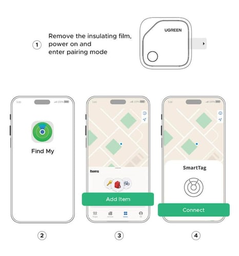 قطعة تتبع من شركة يوجرين جهاز تعقب UGREEN smart Ta...