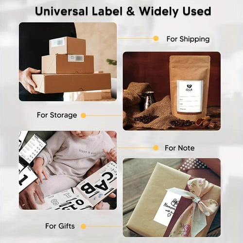 أوراق طباعة ملصقات و بوليصات حرارية عدد 100 ورقة،...