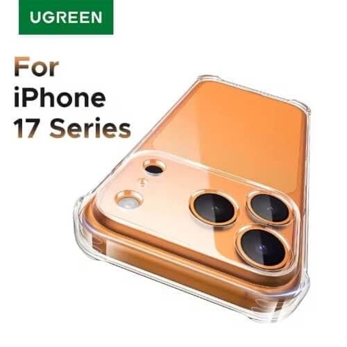 كفر حماية لايفون 17 برو شفاف من UGREEN مقاوم للاصف...