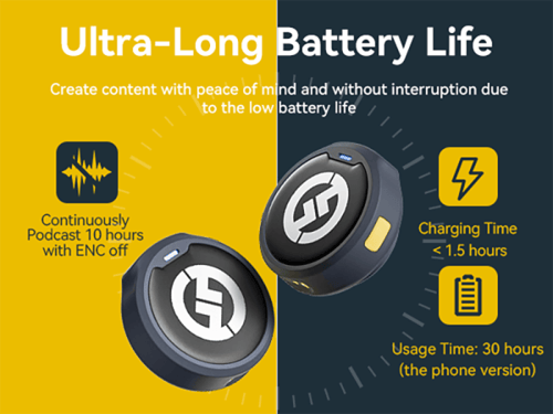 ميكروفون لافالير لاسلكي لارك M2 للهاتف type c من ه...