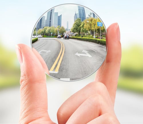 مرآة إضافية لرؤية النقطة العمياء للسيارات الغير دا...