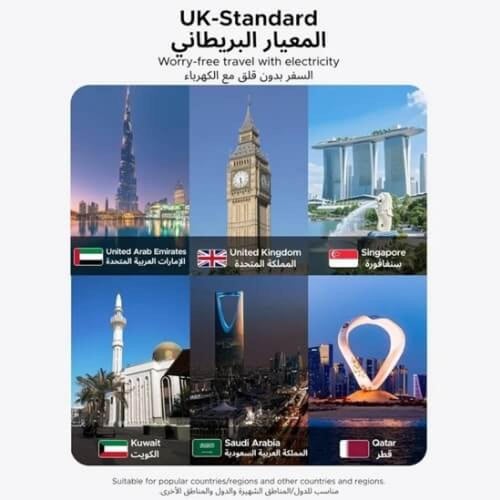 فيش دولي UGREEN محول بريطاني (UK Plug) | محول 2300...