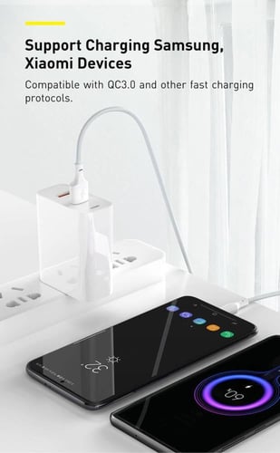 علبة تحتوي على عدد 2 كيبل سريع بمنفذ USB ومنفذ typ...