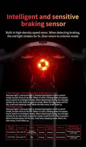 نور خلفي للدراجة الهوائية بخصائص فائقة من NATFIRE