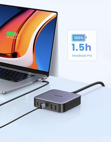 منصة شحن سريعة جدا بقدرة 200 واط من UGREEN بستة من...