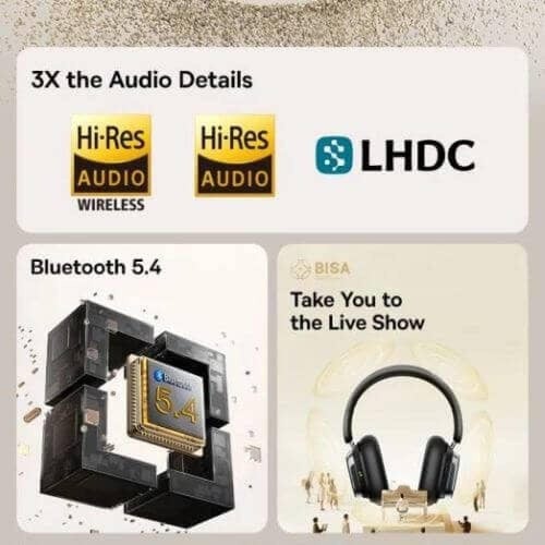 سماعة رأس Baseus Bowie 10 Max ببطارية عملاقة (وزمن...