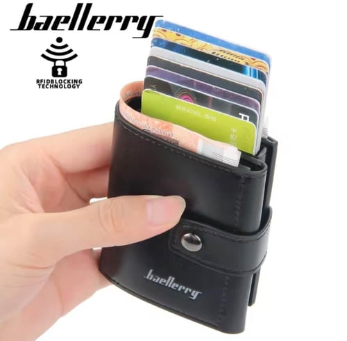 محفظة نقود بوك كروت عملي FRID من مواد عالية الجودة