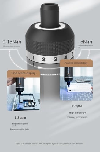 طقم مفك كهربائي براغي من براند Youpin Worx قوي عمل...