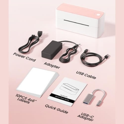 طابعة ملصقات حرارية بلوتوث بدون حبر من فوميمو Phom...