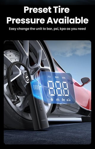 منفاخ هواء محمول من UGREEN مناسب للسيارات، الدراجا...
