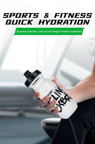 مطارة مياه للدراجة الهوائية (لون أبيض)