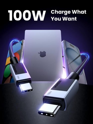 الأصلي كيبل 100 واط من UGREEN كيبل شحن فائق للابتو...