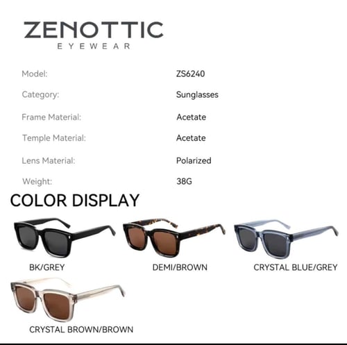 نظارات شمسية مستقطبة من ZENOTTIC بمعيار UV400 مقاو...