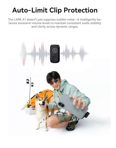 ميكروفون لافالير لاسلكي لارك A1 للهاتف type c من ه...