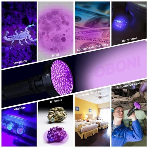 كشاف الأشعة فوق البنفسجية مع 100 مصباح LED للكشف ع...