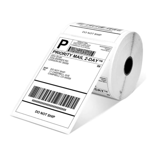 أوراق طباعة ملصقات و بوليصات حرارية عدد 100 ورقة،...