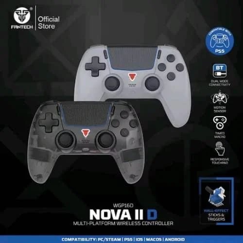 يد تحكم الألعاب Fantech NOVA II D | دعم أساسي لـ PS5 وتقنية Hall-Effect