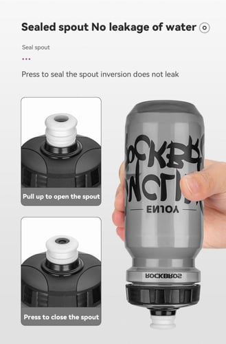 مطارة مياه للدراجة الهوائية (لون أبيض)