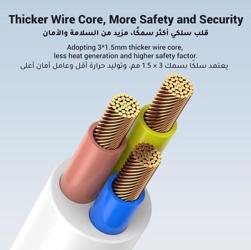 توصيلة يوجرين UGREEN بثلاث منافذ شحن بسرعة 30 واط...