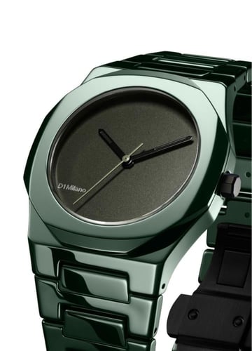 D1 Million - ساعة أخضر غامق مع بكس اهداء والضمان