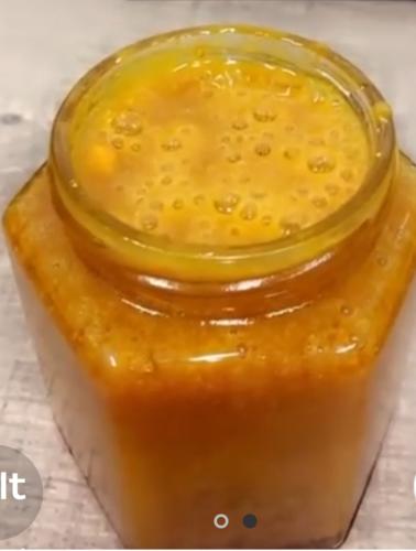 عسل بلقاح النحل