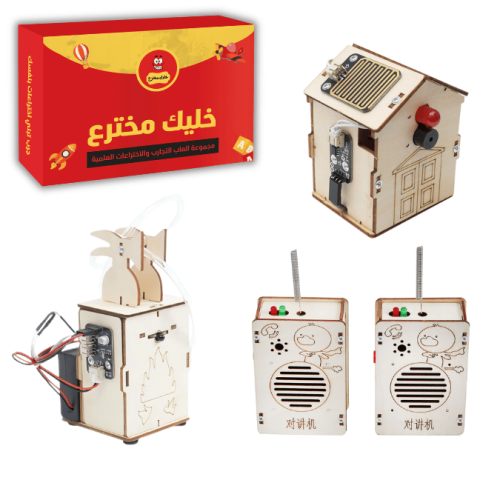 علبة العبقري الصغير لتجارب STEM وألعاب الروبوت للأ...