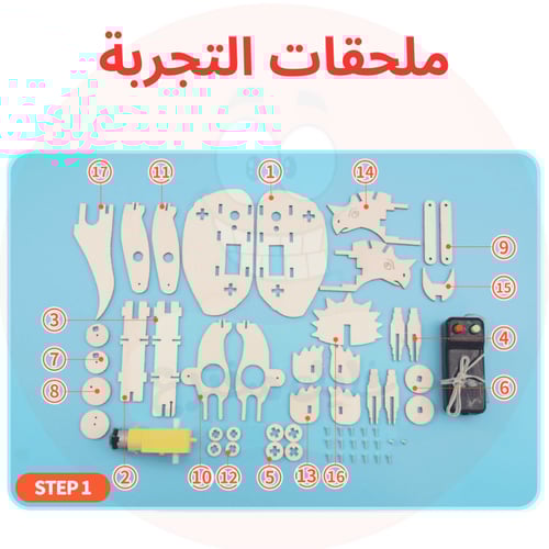 روبوت وحيد القرن الخشبي - لعبة STEM علمية - تجربة...