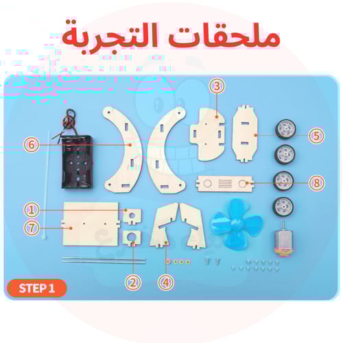 سيارة الطاحونة المدهشة - لعبة STEM تعليمية للأطفال...