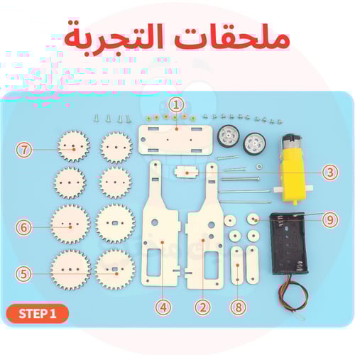 سيارة التروس التعليمية - نموذج STEM تفاعلي - مشروع...