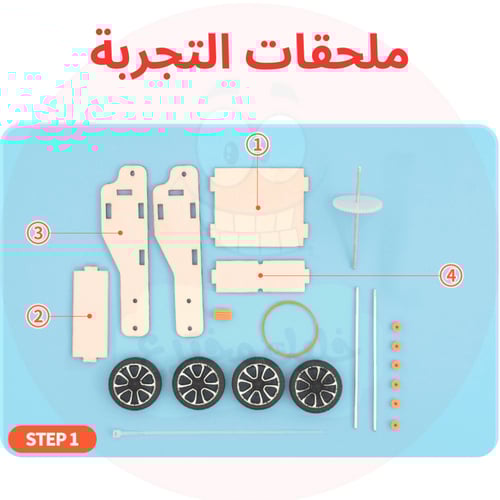 سيارة المطاط المبتكرة - لعبة STEM تعليمية للأطفال...