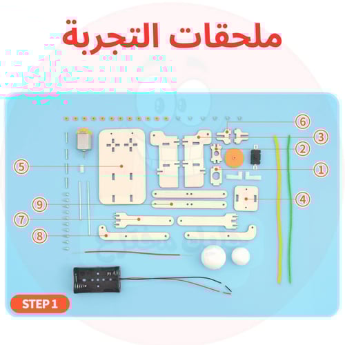 روبوت الجري - لعبة STEM علمية - مشروع مدرسي ممتع ل