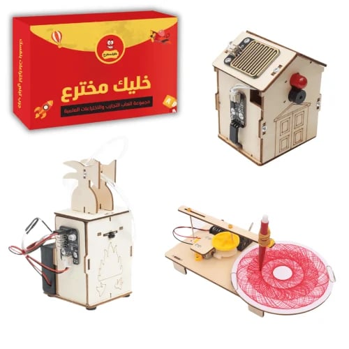علبة العبقري الصغير لتجارب STEM وألعاب الروبوت للأ...